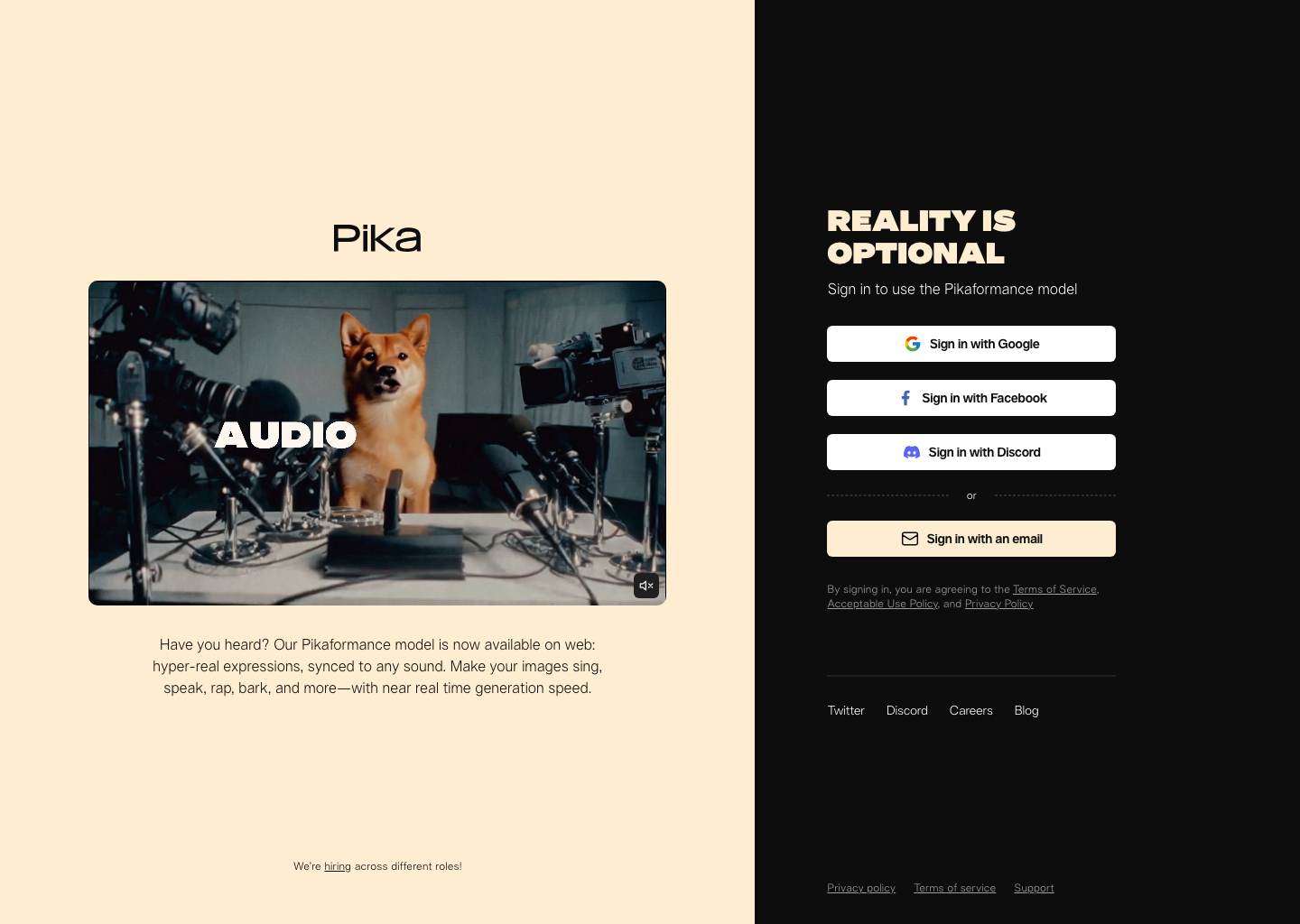 Pika Labs โ Video AI tool screenshot