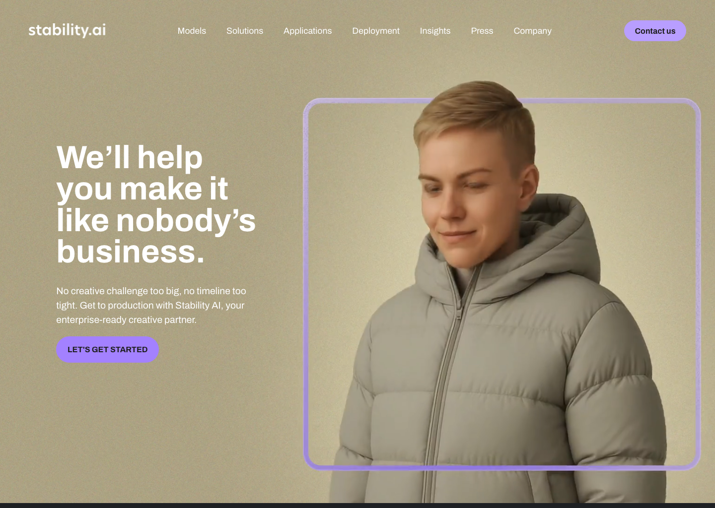 Stability AI โ Image AI tool screenshot